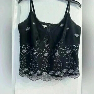 Beautiful special occasion, holidays, party sequence  guipure cami